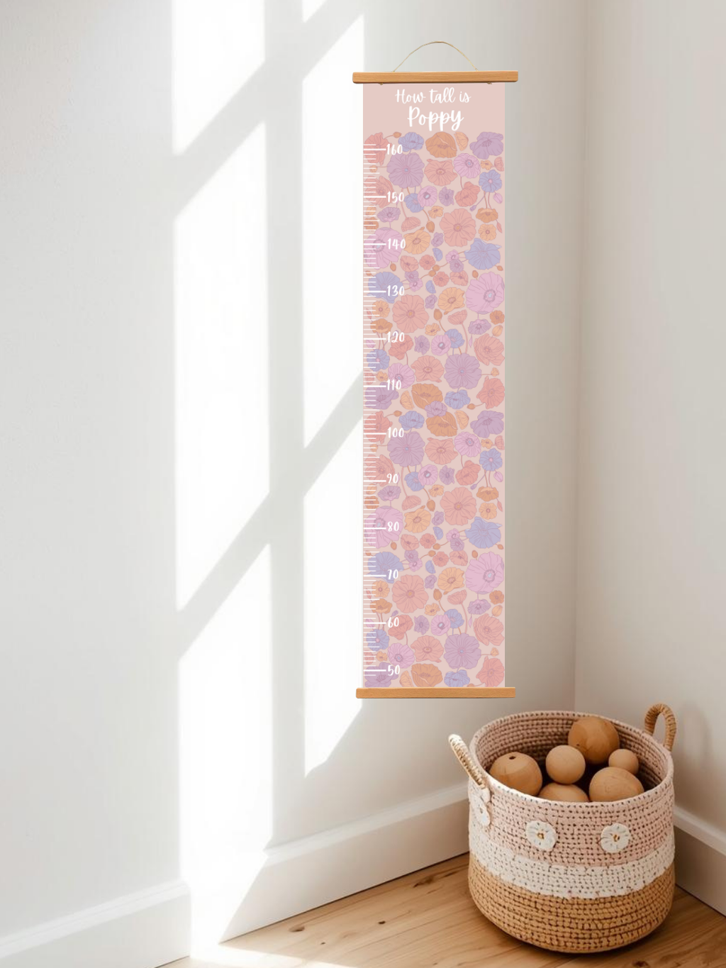 Personalised keepsake height Chart