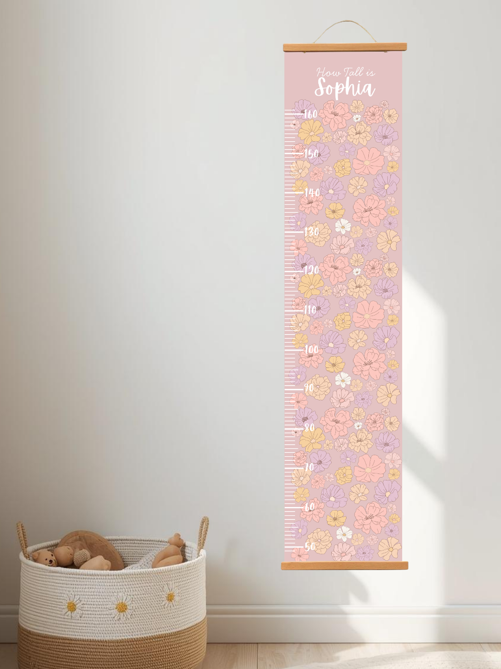 Personalised keepsake height Chart