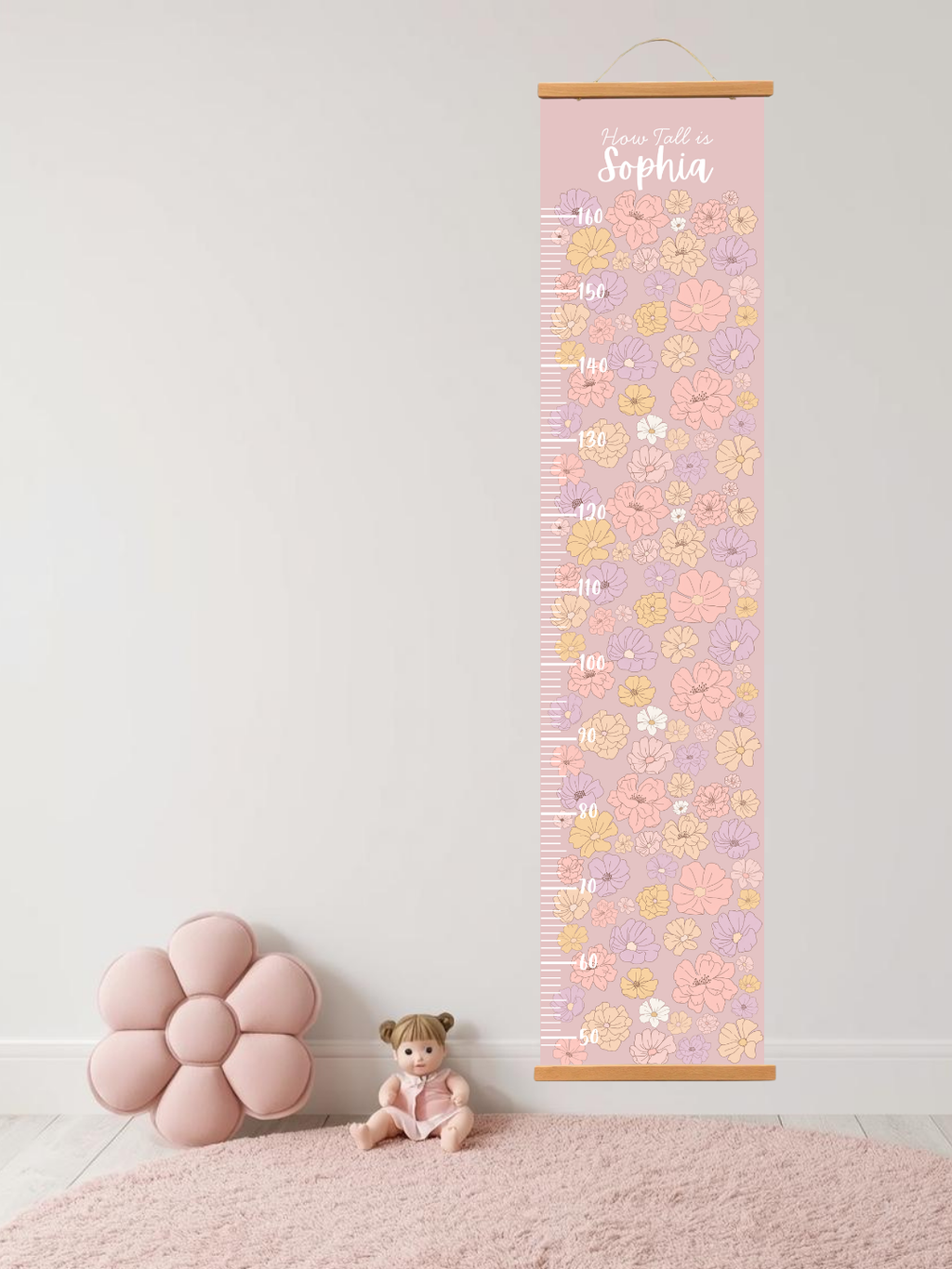 Personalised keepsake height Chart