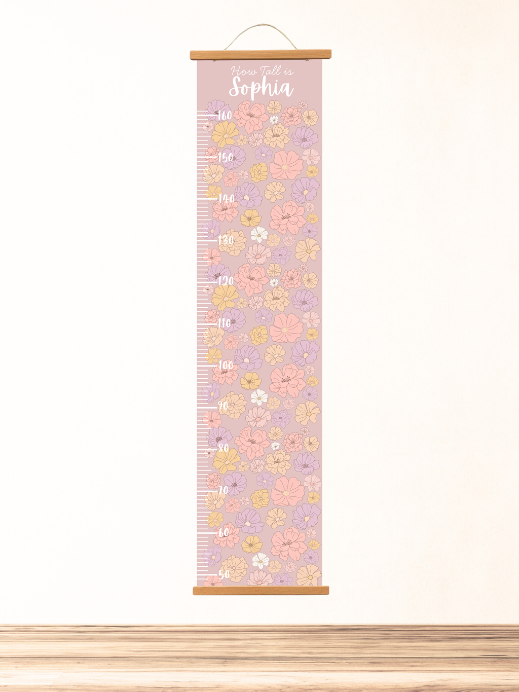Personalised keepsake height Chart