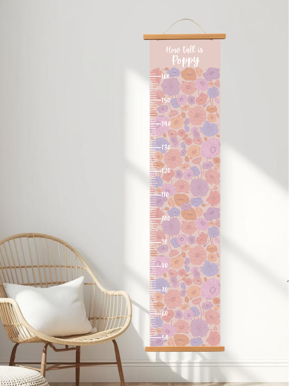 Personalised keepsake height Chart