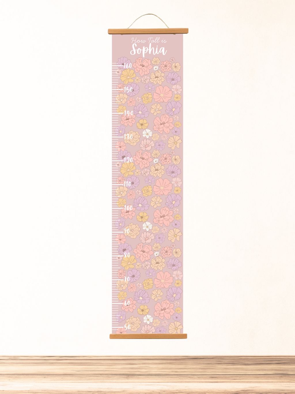 Personalised keepsake height Chart