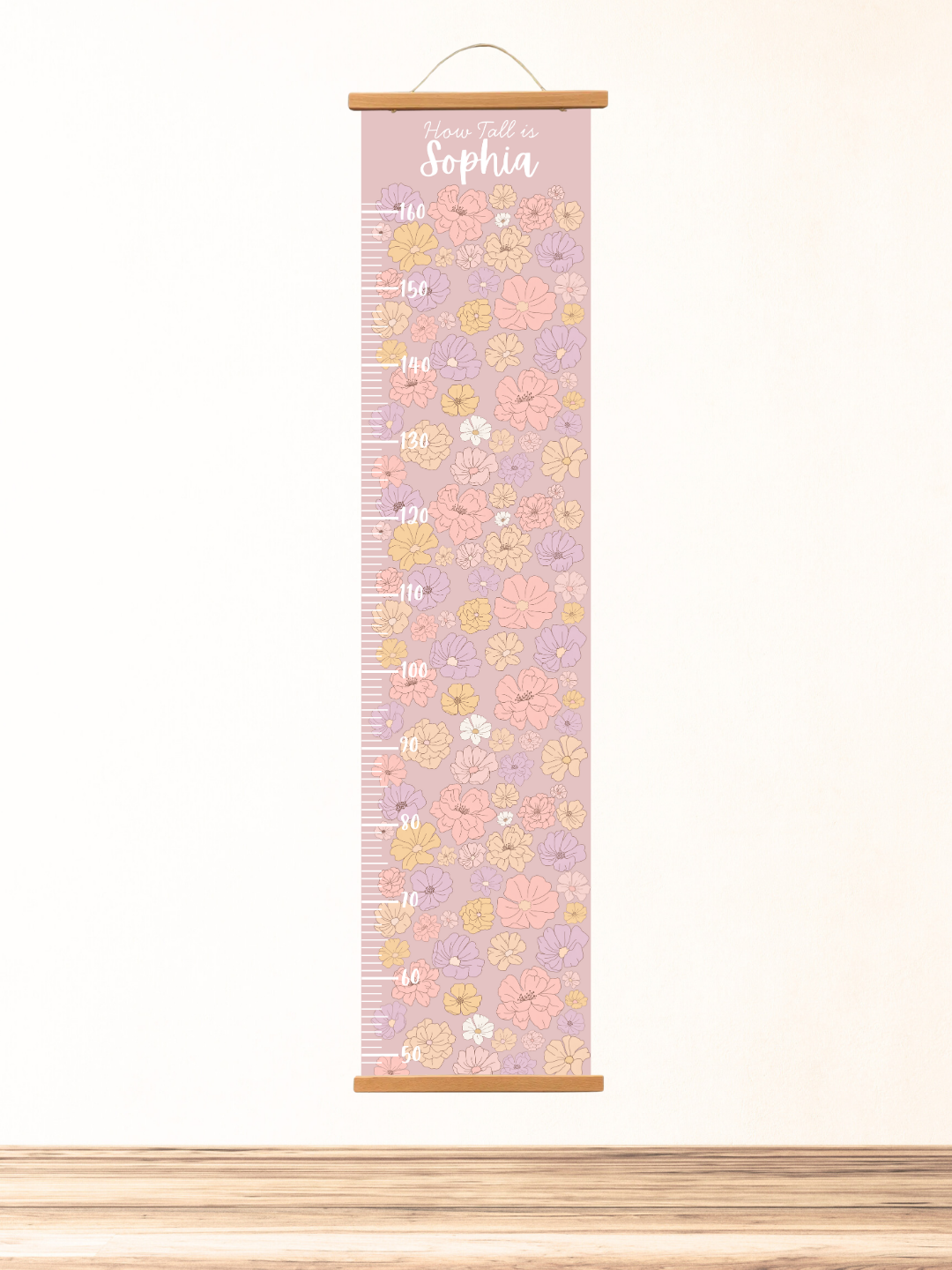 Personalised keepsake height Chart