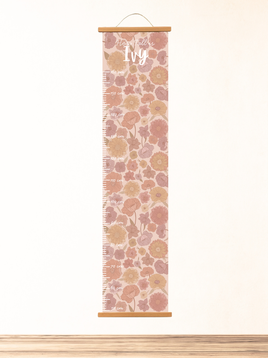 Personalised keepsake height Chart