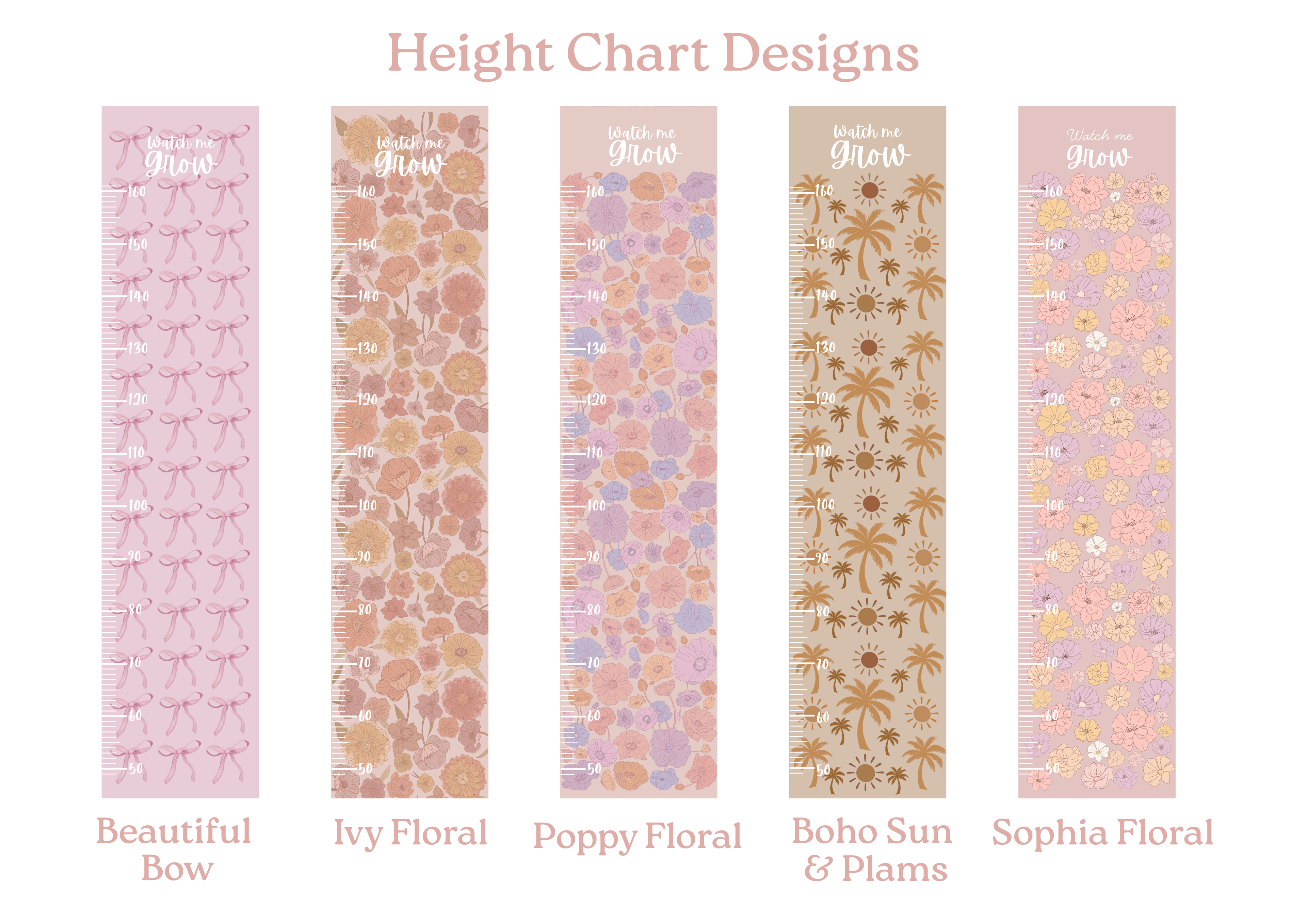 Personalised keepsake height Chart
