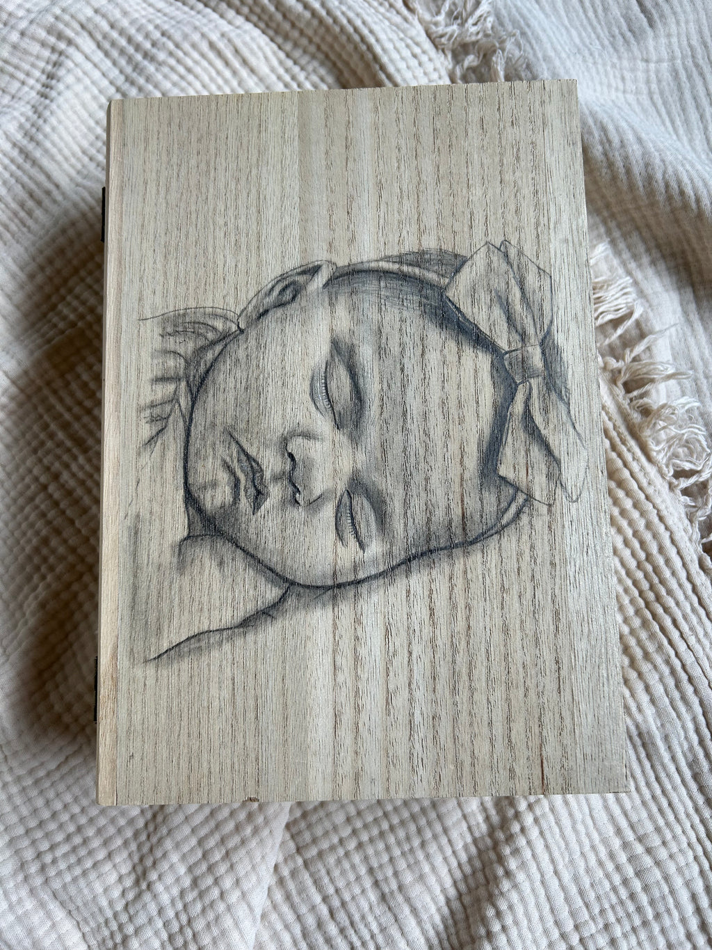 Keepsake box-hand-drawn portait