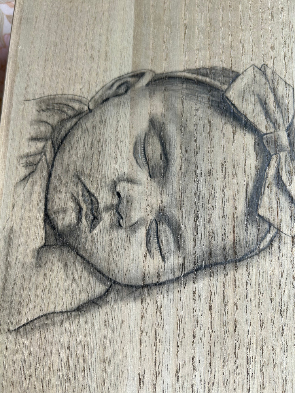 Keepsake box-hand-drawn portait