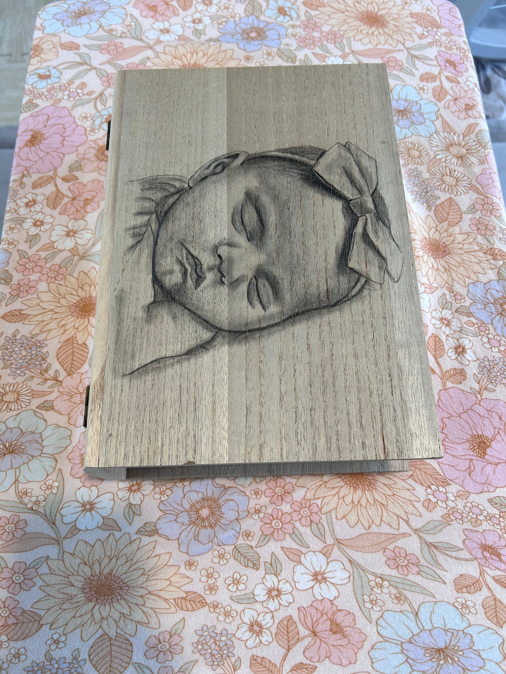 Keepsake box-hand-drawn portait